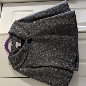 Laura Ashley JACKET. Black and White Tweed 3/4 Sleeve. Size M. Great condition.